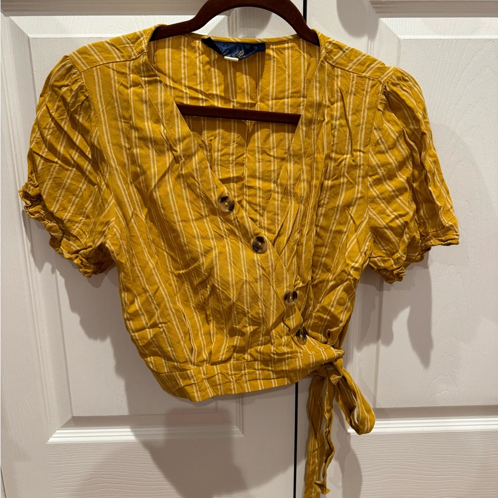 Button Up Wrap Around Blouse. In Good Condition. … - image 1